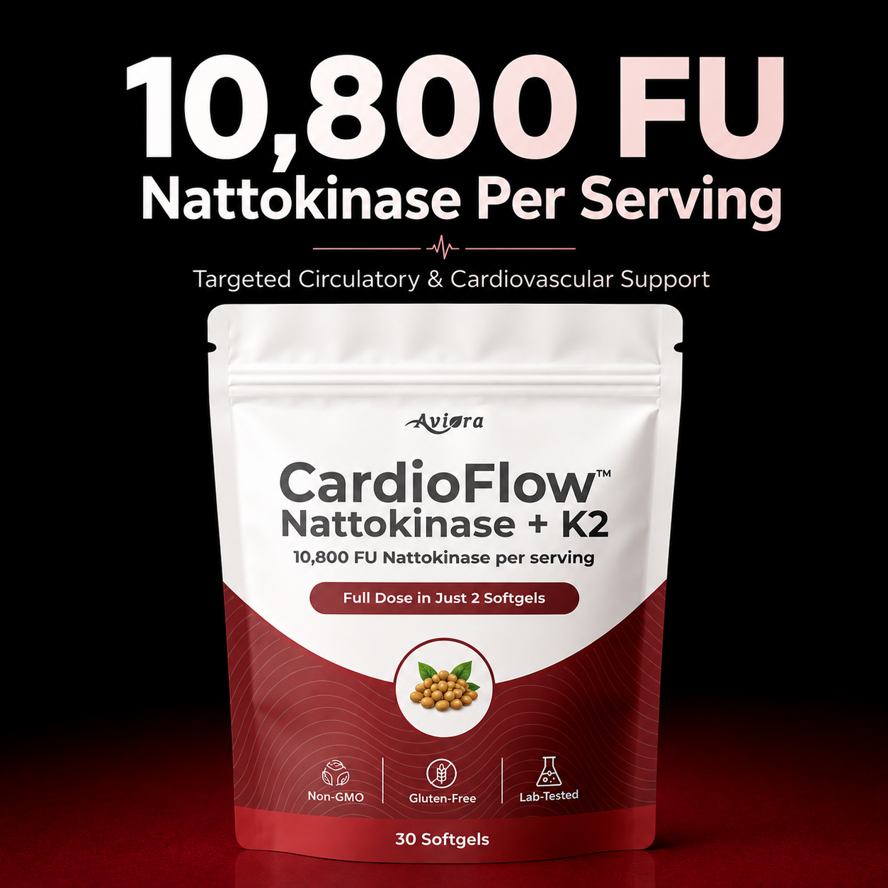 Aviora CardioFlow Nattokinase + K2