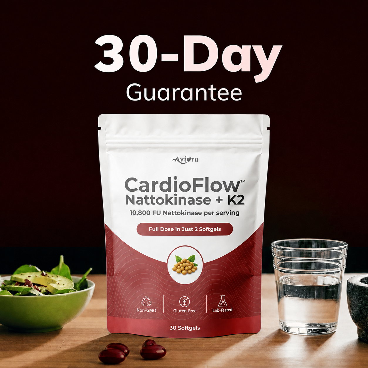 Aviora CardioFlow Nattokinase + K2