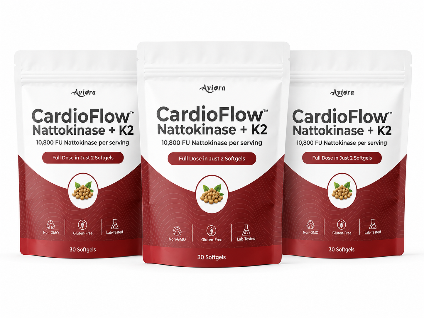 [Limited Time Offer] Aviora CardioFlow Nattokinase + K2